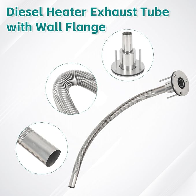 24mm Stainless Steel Exhaust Pipe Air Intake Filter and Pipe Double Wall