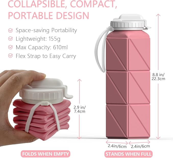 BEAUTAIL Collapsible Water Bottles