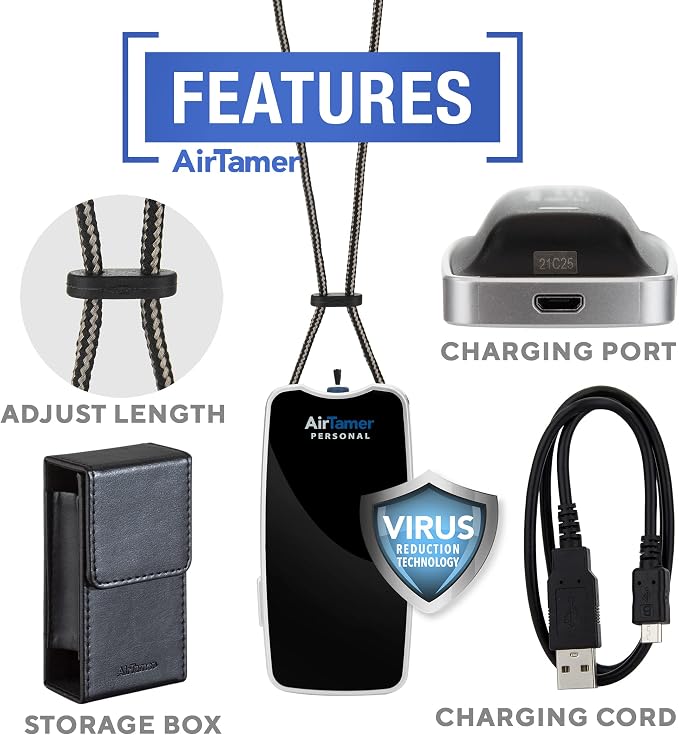 AirTamer A310PMB Personal Rechargeable and Portable Air Purifier Negative Ion