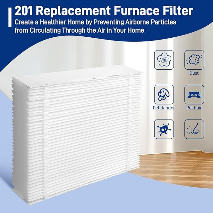 2-Pack 201 Replacement Furnace Filter Compatible