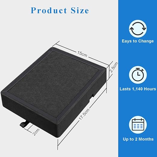 H2D/H2S Activated Carbon Air Filter, 3D Printer Activated Carbon Air Purifier