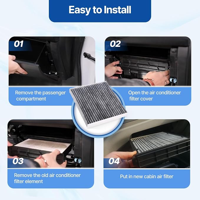 RUITO Cabin Air Filter, Fits 2018-2021 Accent, 2017-2020 Elantra, 2018-2020