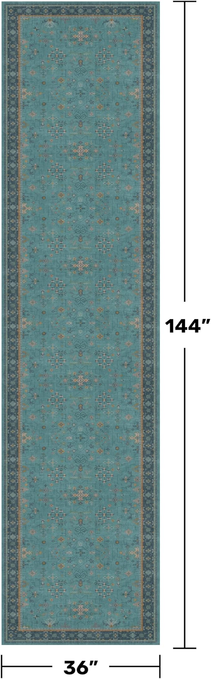 Vintage 3x12 Long Hallway Runner Rug