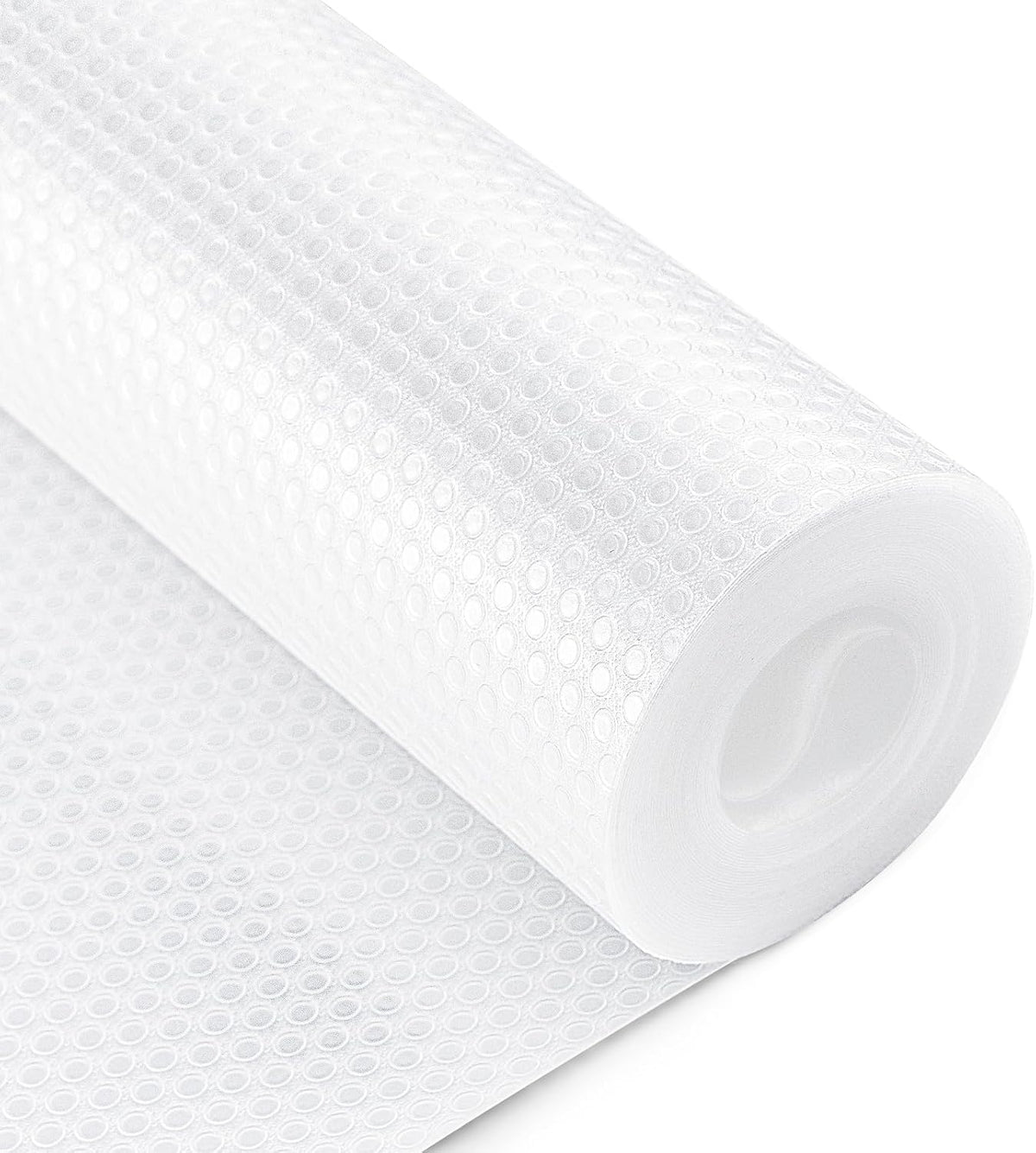 Bloss Shelf Liner, 24x196.9 inch Shelf Liners for Kitchen Cabinets Non-Adhesive, EVA Drawer Liner, Cabinet Liner for Bathroom, Kitchen, Desks, Refrigerator, Shelves-Clear