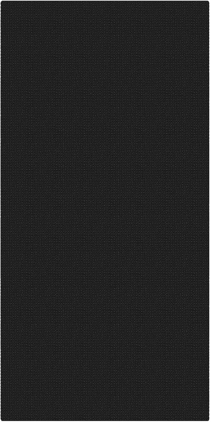 KOZYFLY Black 3x6 Washable Runner Rug, Non Slip Wide Runners