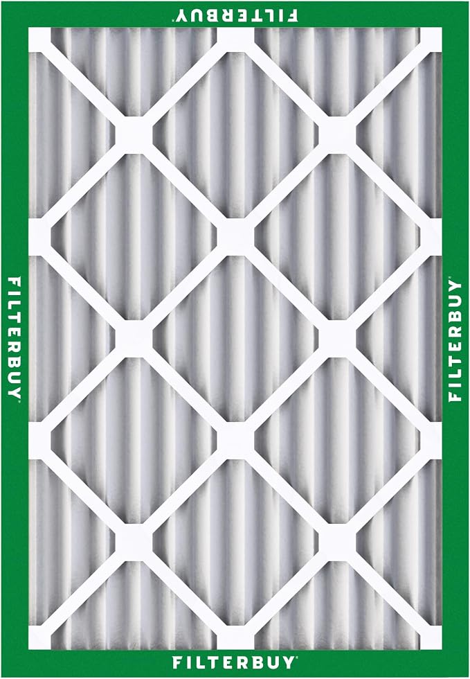 Filterbuy 10x17x2 Air Filter MERV 8 Essential Dust & Allergy Defense,