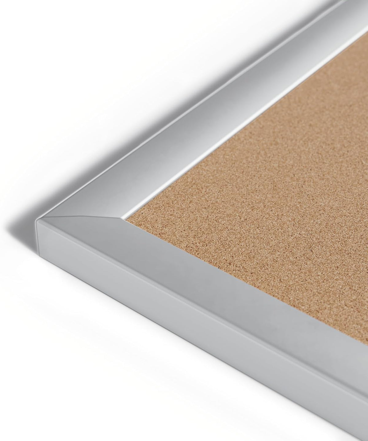 U Brands Corkboard Bulletin Board, Silver Framed Cork Board, 36 x 48