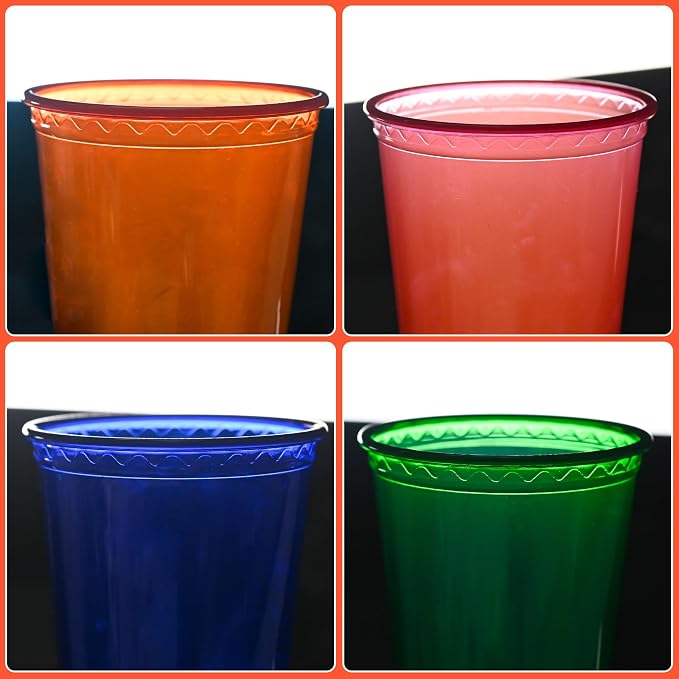 L LIKED 200 Pack 12oz Kids Cups, Spill Proof Party Cups