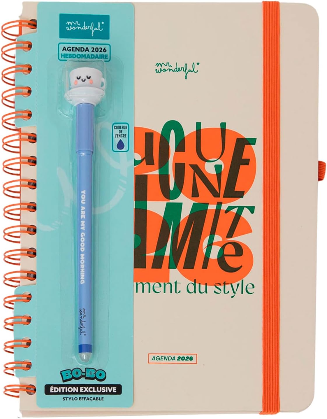 Mr. Wonderful - Office 2026 Week to View Diary - No Limits, Only Style