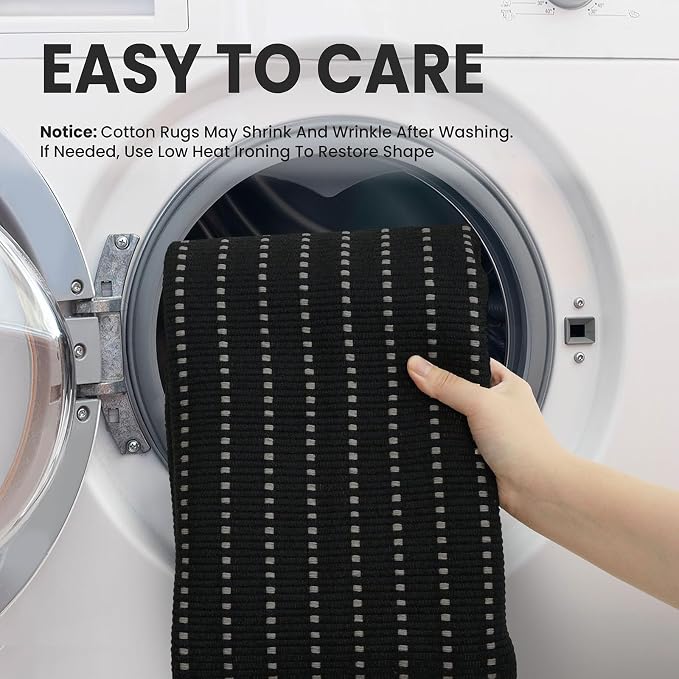 EARTHALL Washable Area Rug 3x5 Ft Non Slip Rugs