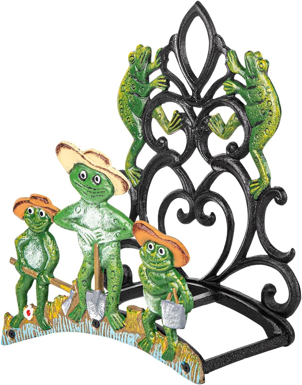 Sungmor Cast Iron Wall Mounted Garden Hose Holder - Five Frogs Rack