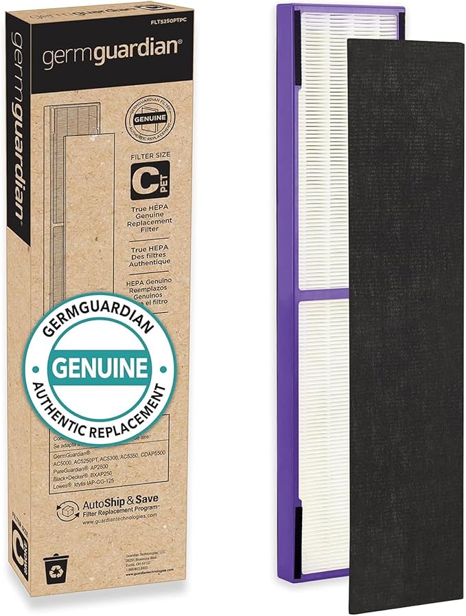 Germ Guardian FLT5250PT True HEPA Genuine Air Purifier Replacement Filter C