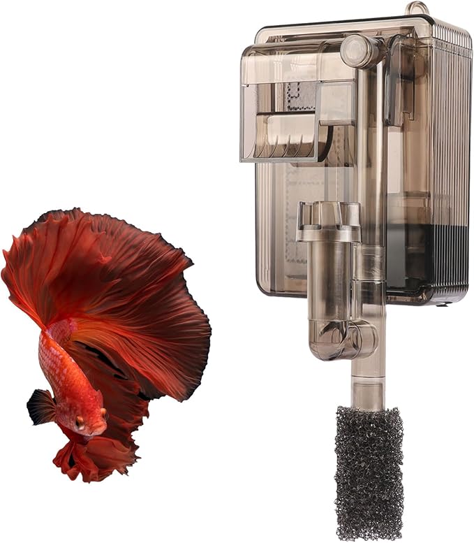 Hang on Back Fish Tank Filter for 3-5 Gallon Aquariums