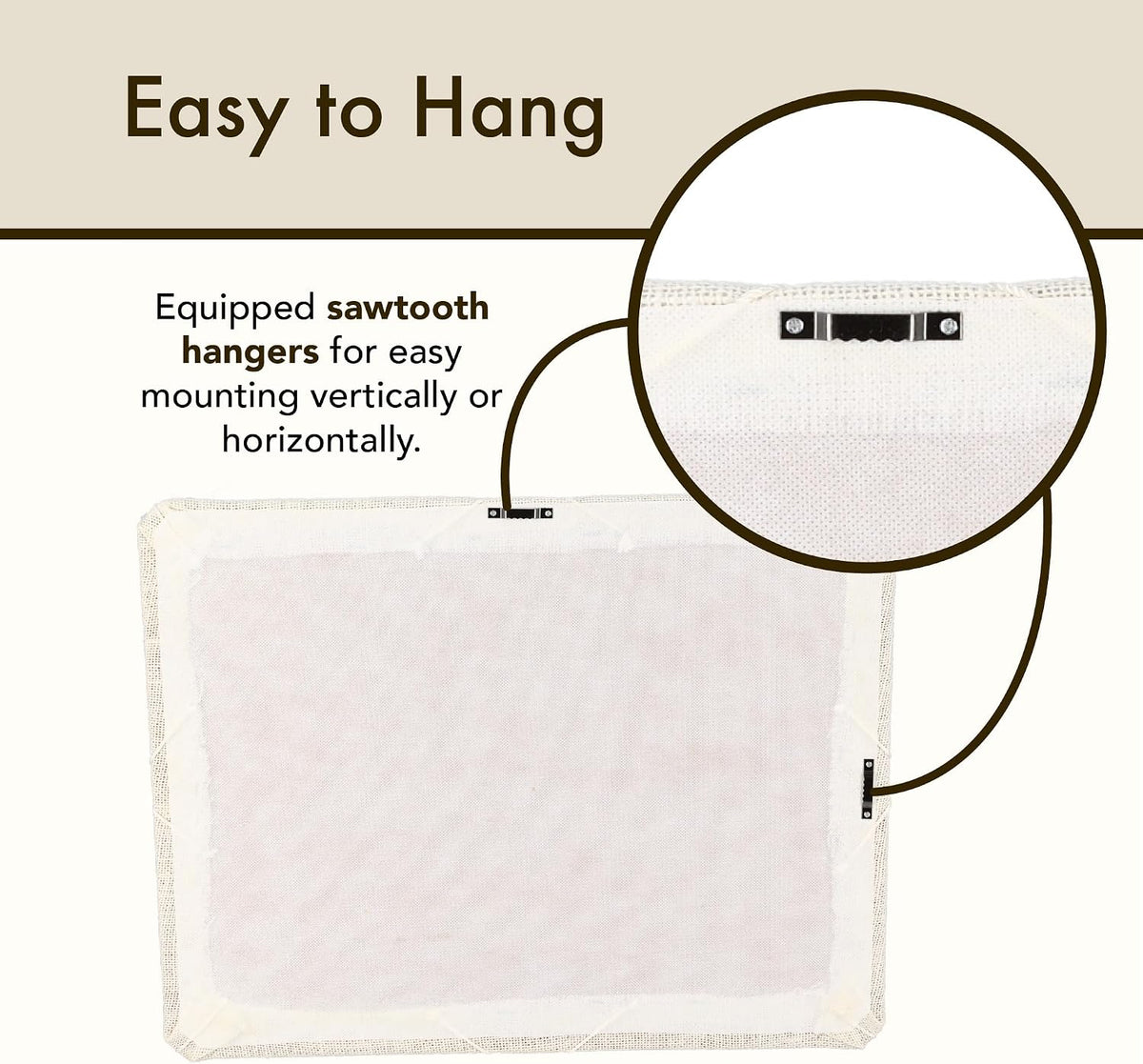 White Burlap Bulletin Picture & Memo Board, 19.75 x 15.75 in