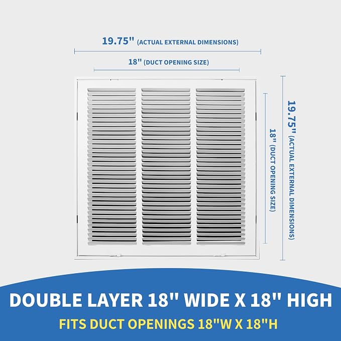 18 x18 Vent Cover, Return Air Vent Cover
