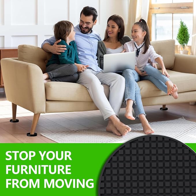 Furniture Coasters, Rubber Furniture Pads Non Slip Furniture Grippers, Bed