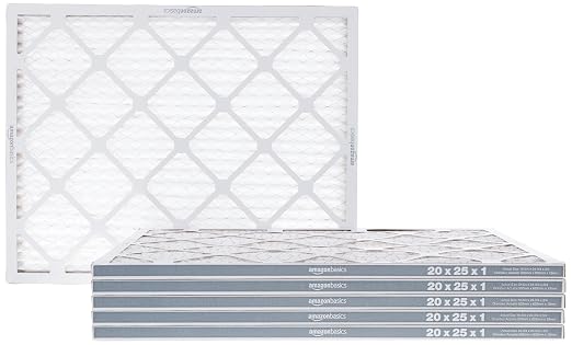 Amazon Basics 20x25x1 Air Filter 6 Pack, MERV 8 AC Furnace Filters