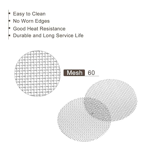 MECCANIXITY Pipe Screen Stainless Steel Screens, 5/8 Inch Diameter