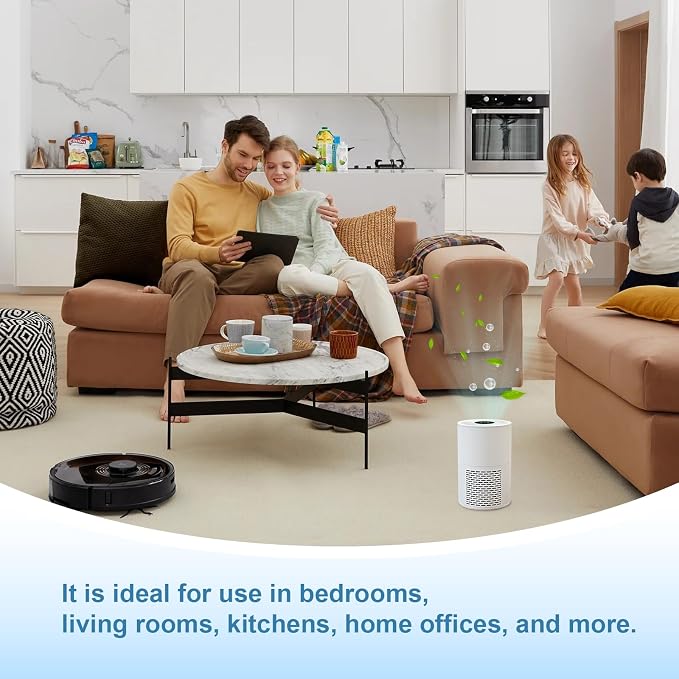Small Desk Purifier 3-in-1 Filters Personal Air Purifier