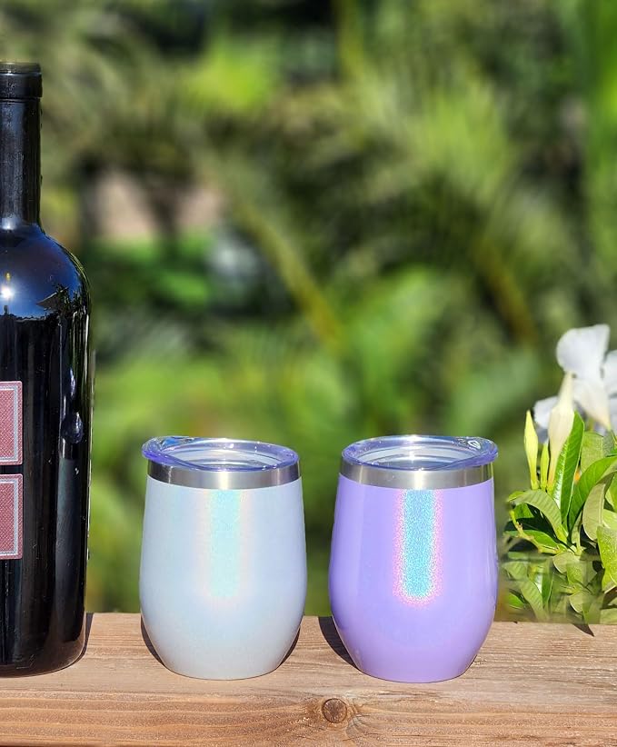 CHILLOUT LIFE 12 oz Stainless Steel Wine Tumbler