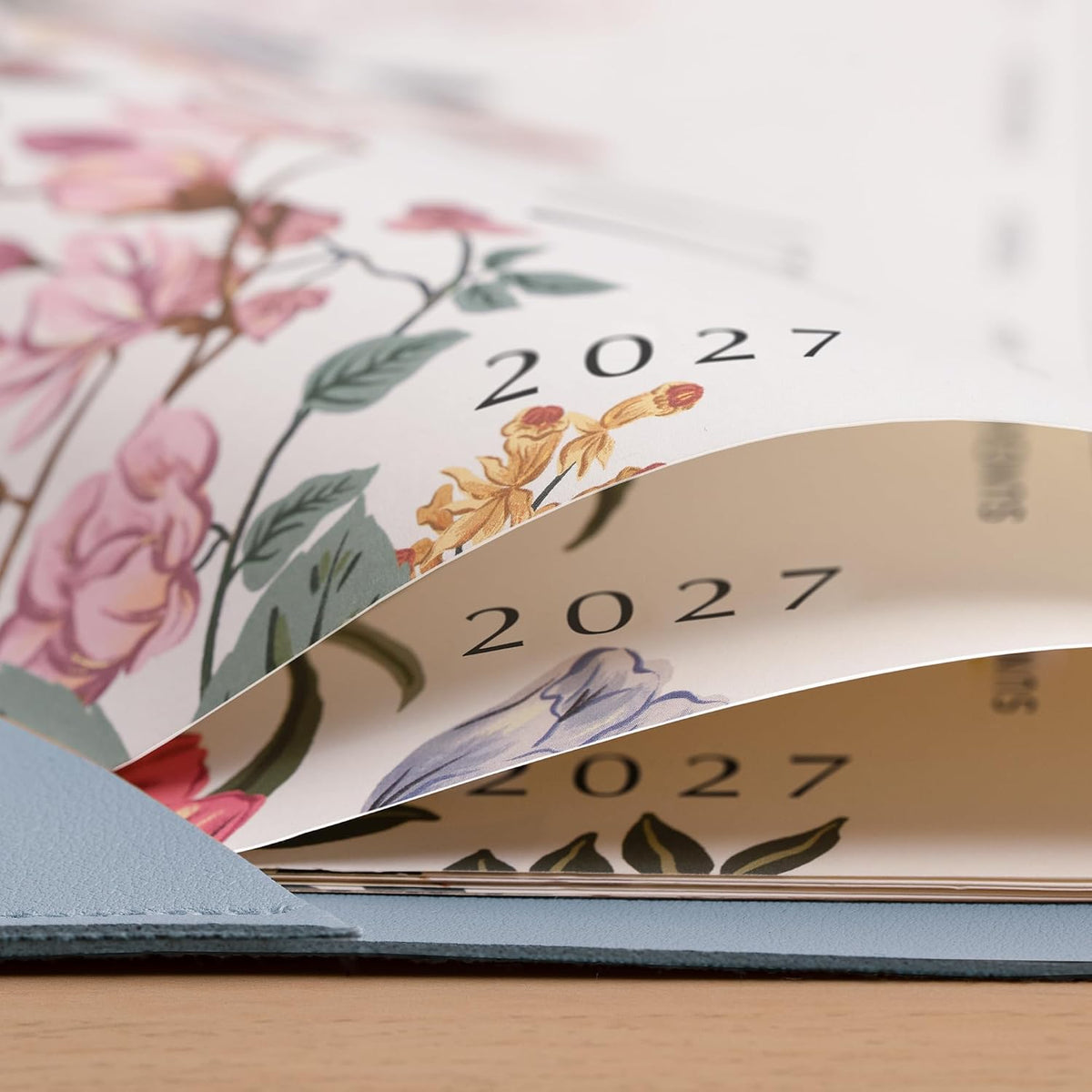Cabbrix Desk Calendar 2027, Large Desk Pad Calendar 22 x 17" (Blue)