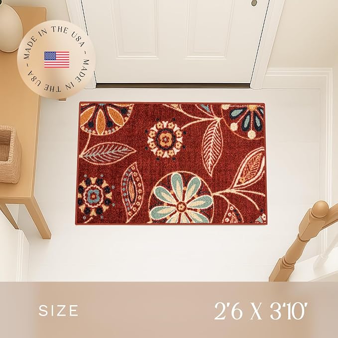 Maples Rugs Reggie Floral Kitchen Rug