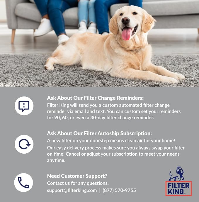 Filter King 18x30x1 Air Filter | 4-PACK | Carbon MERV 8 HVAC Pleated A/C