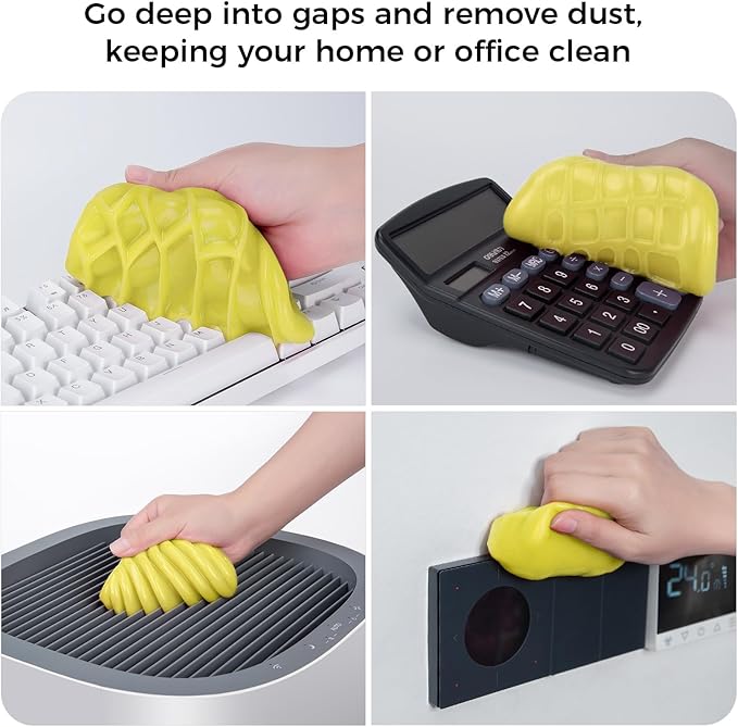 ColorCoral 2Pack Keyboard Cleaning Gel Set Universal Dust Cleaner