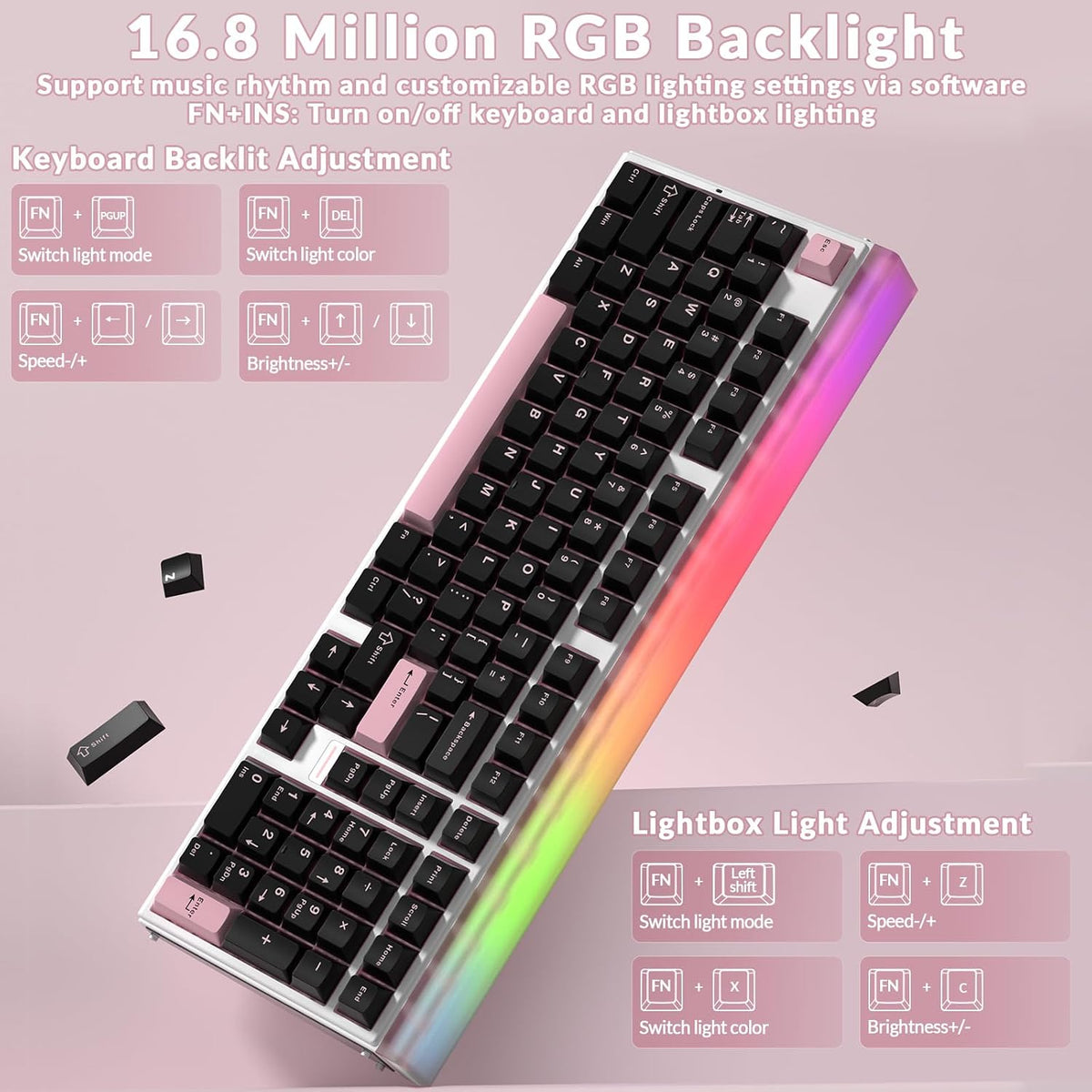 Aula Hero 99 Wired Gaming Keyboard, Hall Effect Switch with Rapid Trigger
