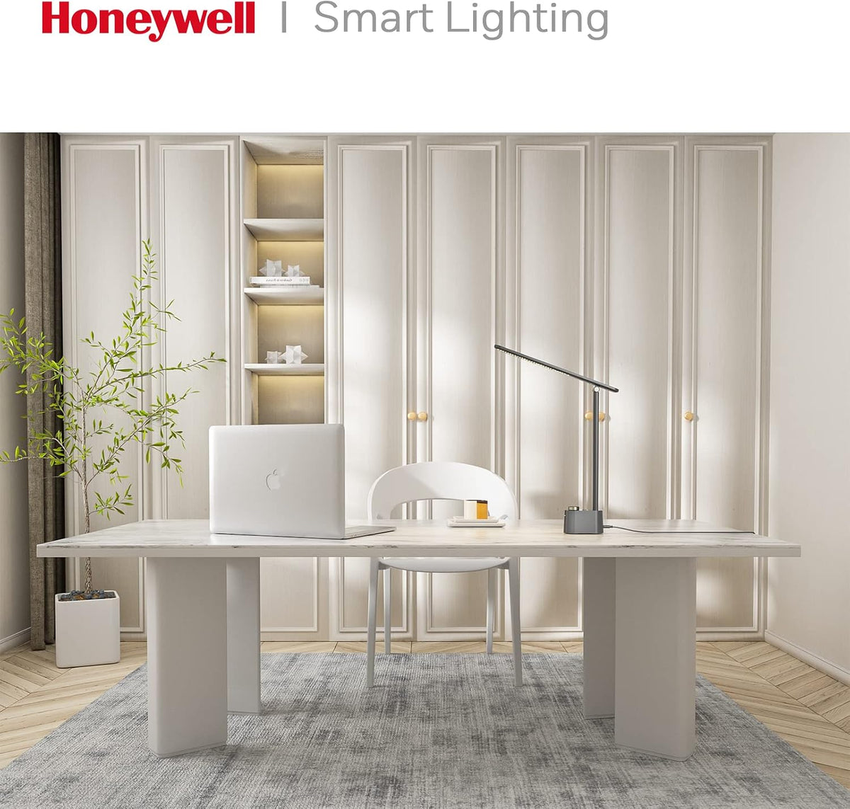 Honeywell LED Desk Lamp, Sunturalux™ Grey Desk Lamps for Home Office USB