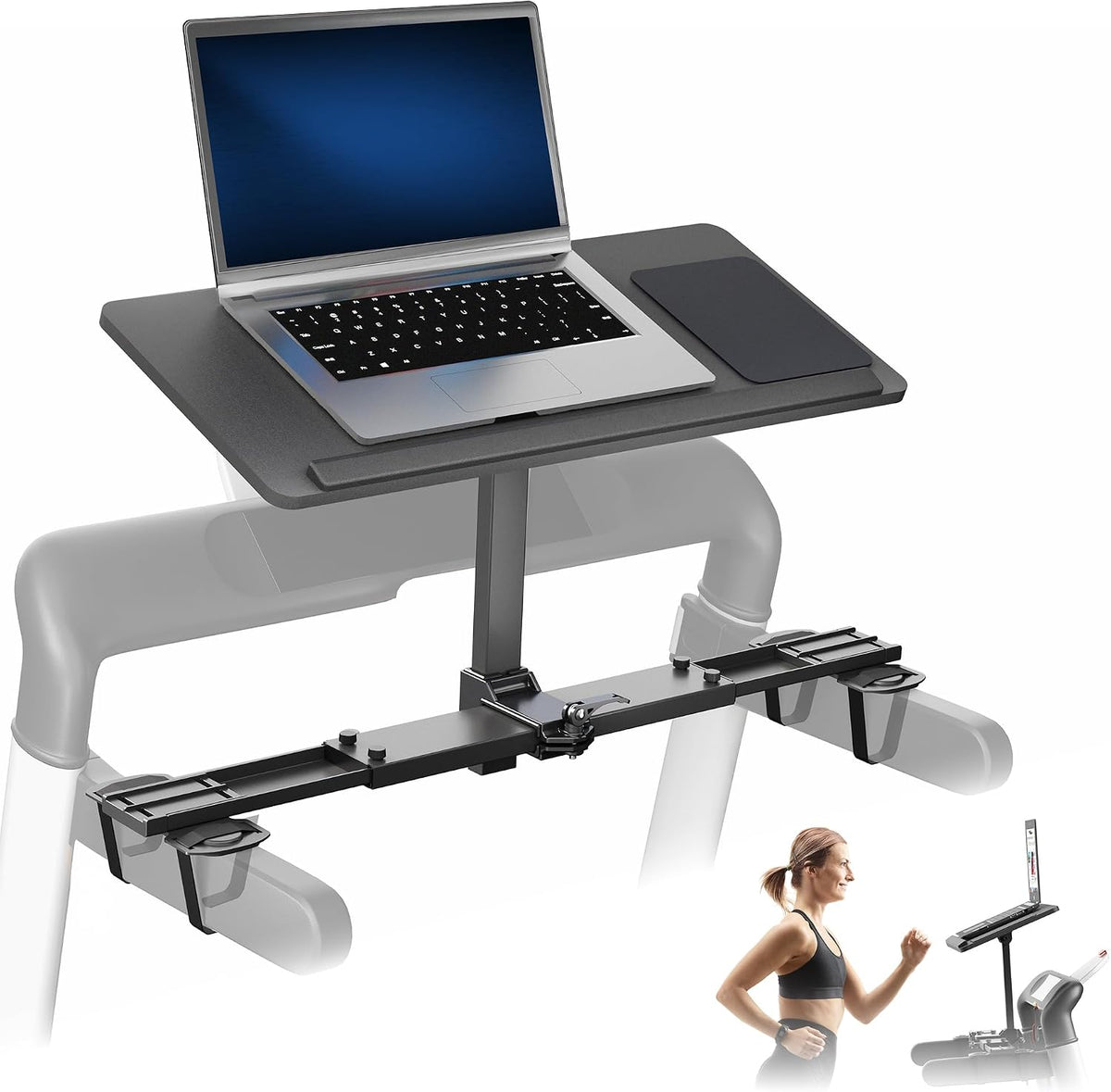 VIVO Black Universal Wooden Laptop Treadmill Desk with Tilt, STAND-TDML4R