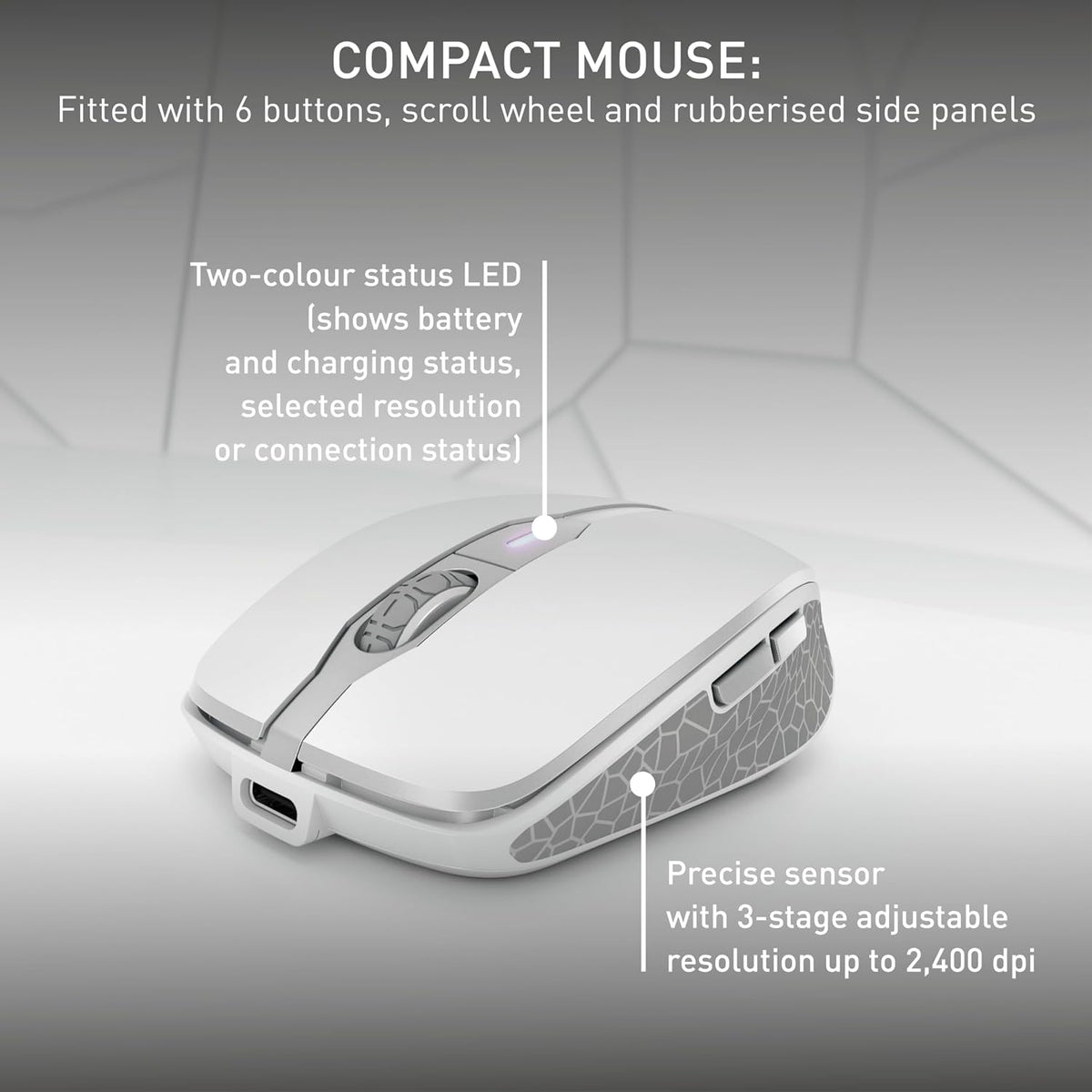 CHERRY DW 9100 Slim, Wireless Keyboard and Mouse Set, Bluetooth & 2.4 GHz RF Connection, Quiet Keys, Comfortable Writing, Rechargeable, QWERTY, Silver/White