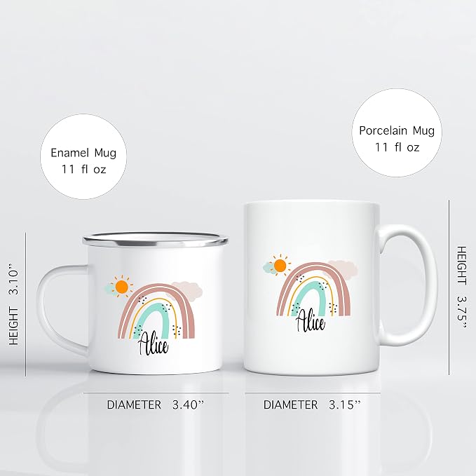 Personalized Mug for Kids, Girls | Customized Hot Chocolate, Coffee & Milk Cup
