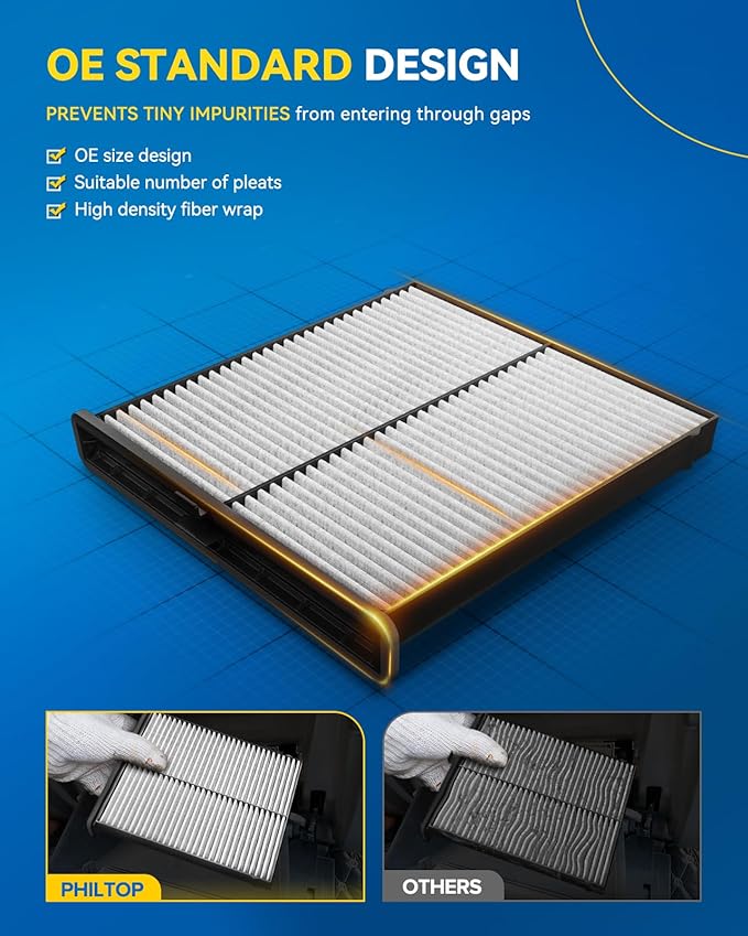 PHILTOP Cabin Air Filter, CF11811 Compatible