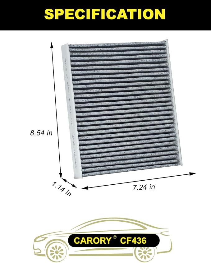 Cabin Air Filter w/Activated Carbon