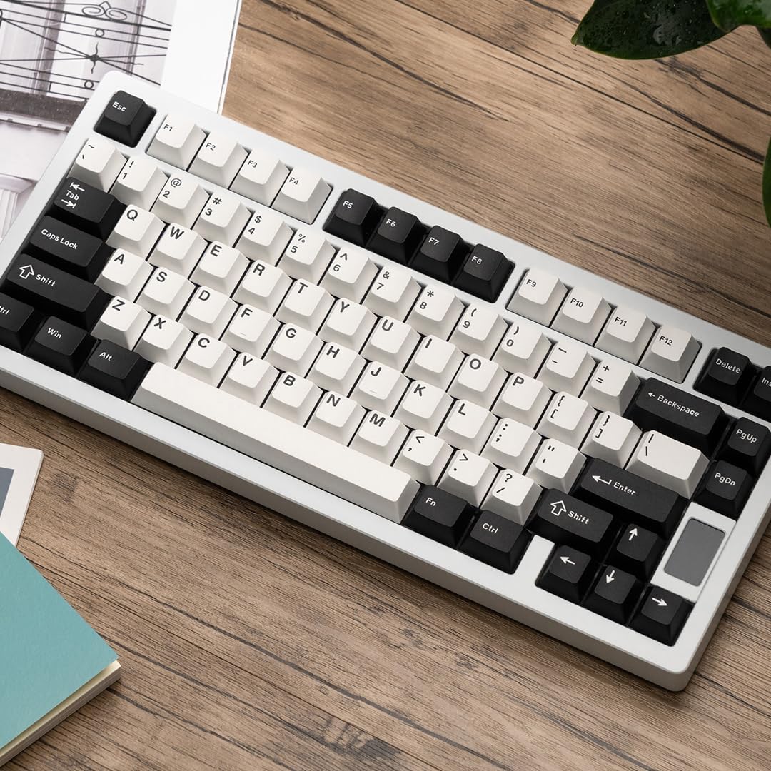 OOCTPK Chilkey ND75 Aluminum Keyboard 75% Percent Wireless Gaming Mechanical Keyboard with LCD Screen, Quick Assembly, BT/2.4G/USB-C, Hot Swappable Per-Key RGB Custom Keyboard for Laptop Office PC