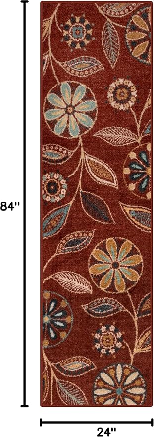 Maples Rugs Reggie Floral Runner Rug
