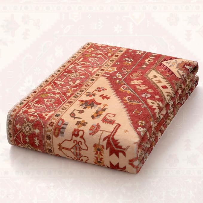 SERISSA 5x7 Boho Area Rug, Washable Non-Slip Rugs