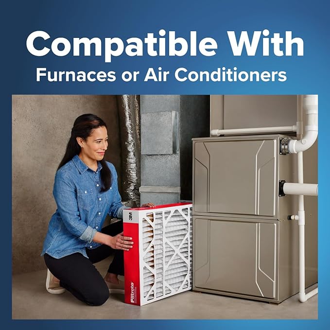 Filtrete 20x20x4 AC Furnace Air Filter, MPR 1000, MERV 11, Fits Honeywell