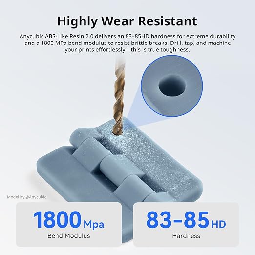 ANYCUBIC 2nd Gen Resin Technology ABS-Like Resin 2.0 Bundle, 3D Printer Resin