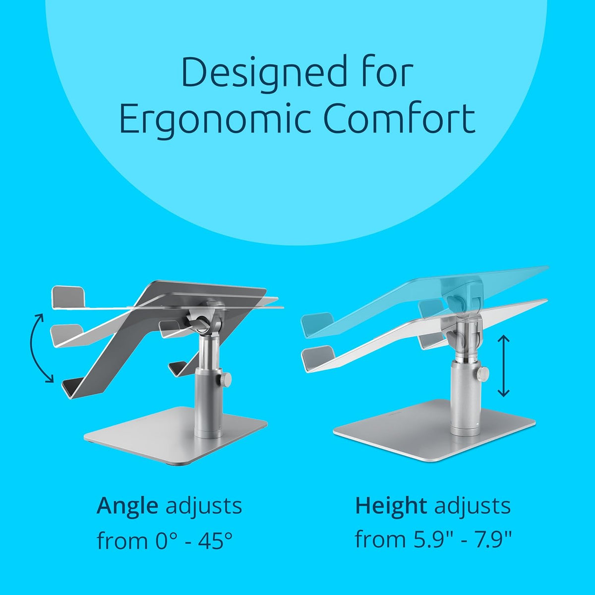 Kensington Universal Adjustable Steel and Aluminum Laptop Riser K50424WW