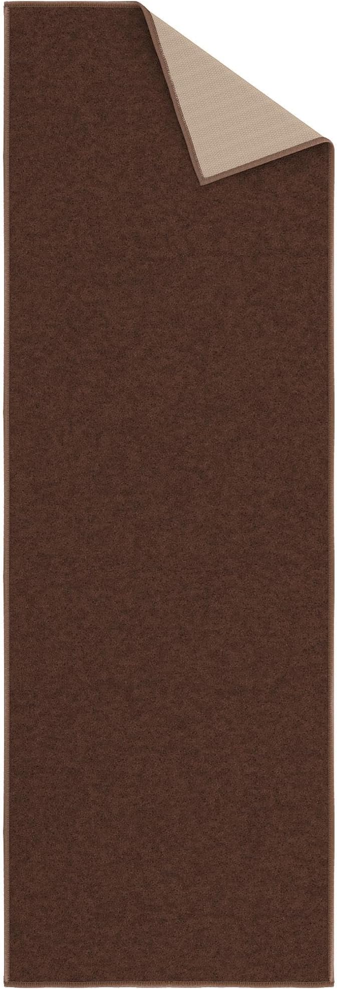 Ottomanson Hallway Runner Rug 20" x 53" Non Slip Solid Area Rugs Easy to Clean
