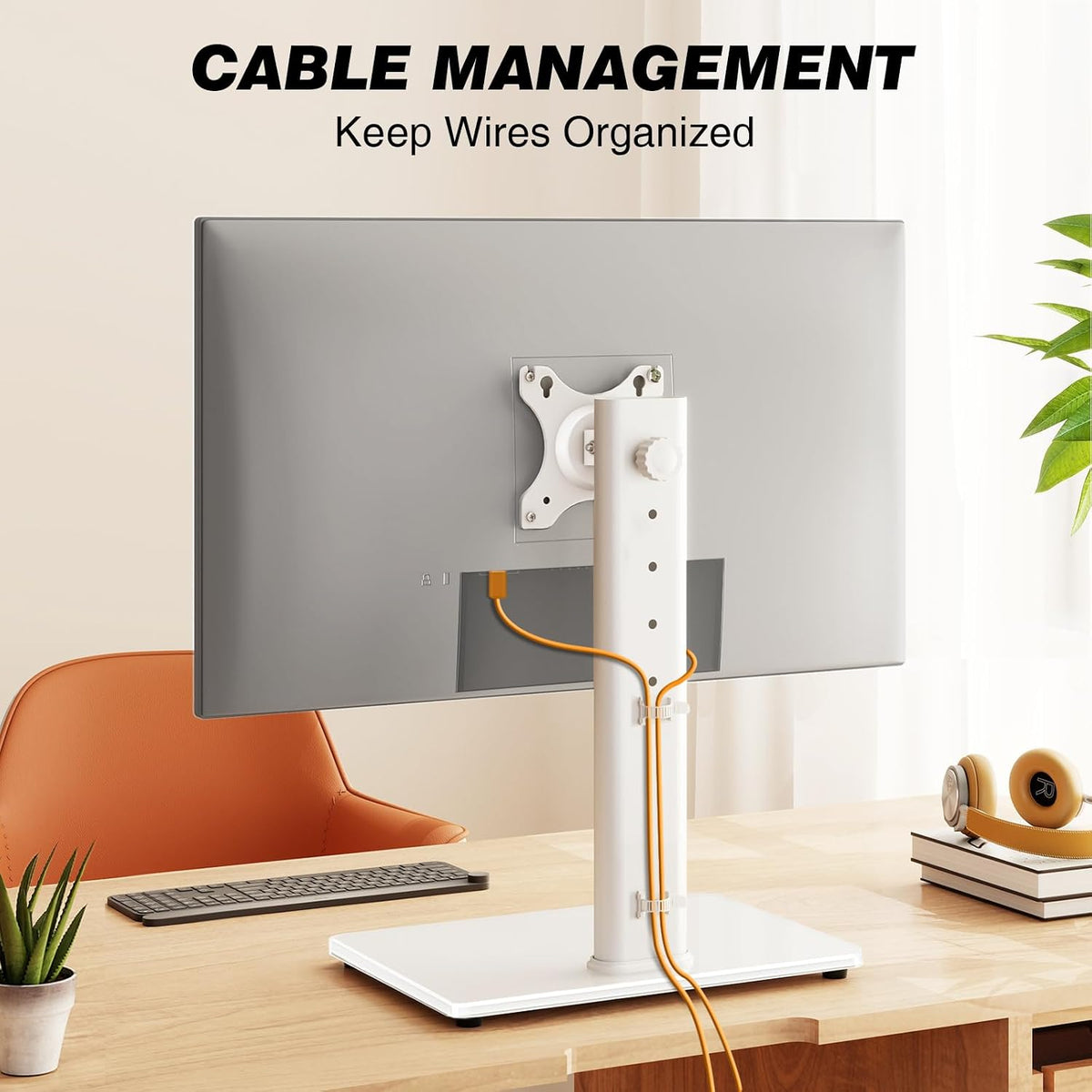 TAVR Furniture Single Monitor Stand VESA Mount for 13-32 Inch Screens