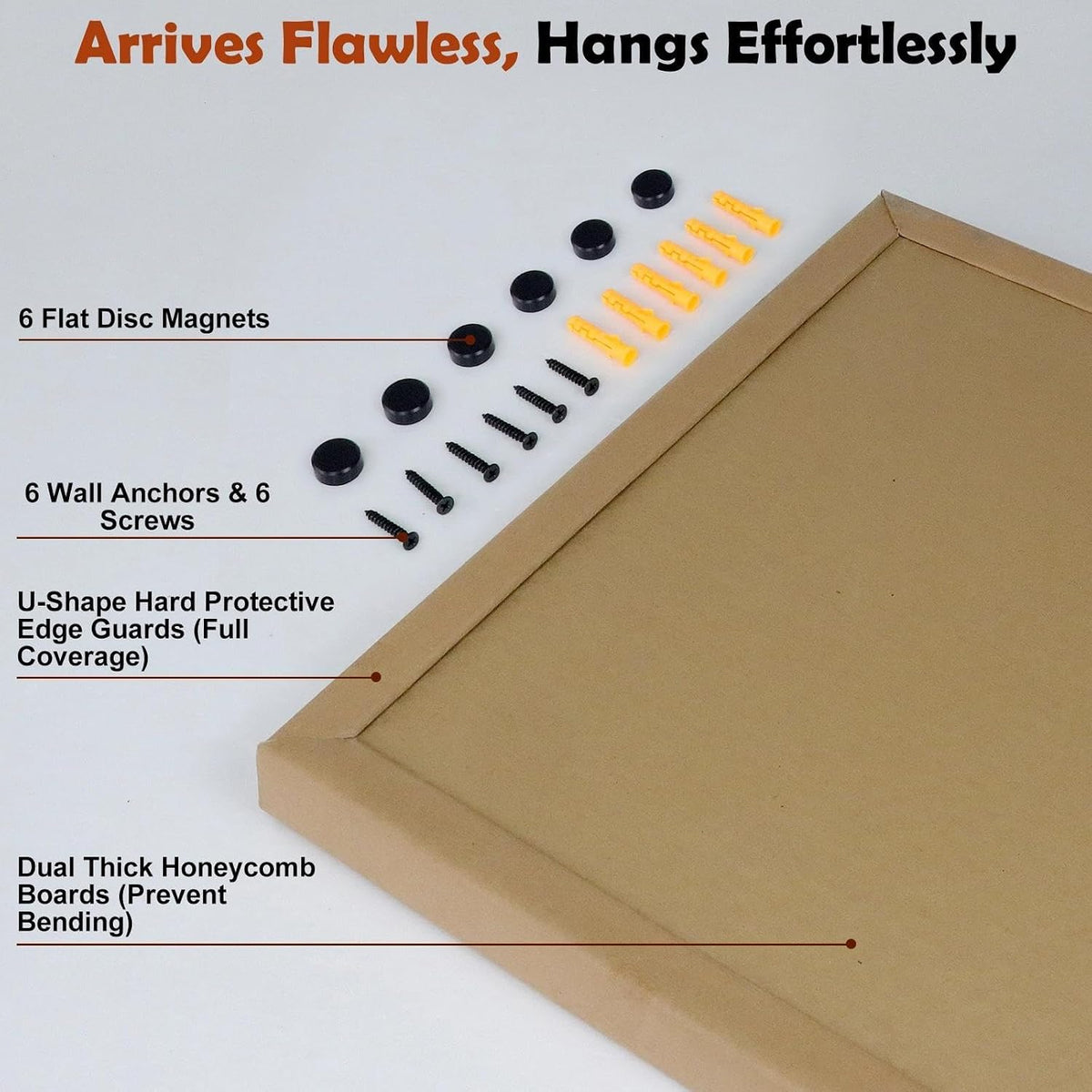Souvenir Magnetic Board for Wall, Large Black Collections Board