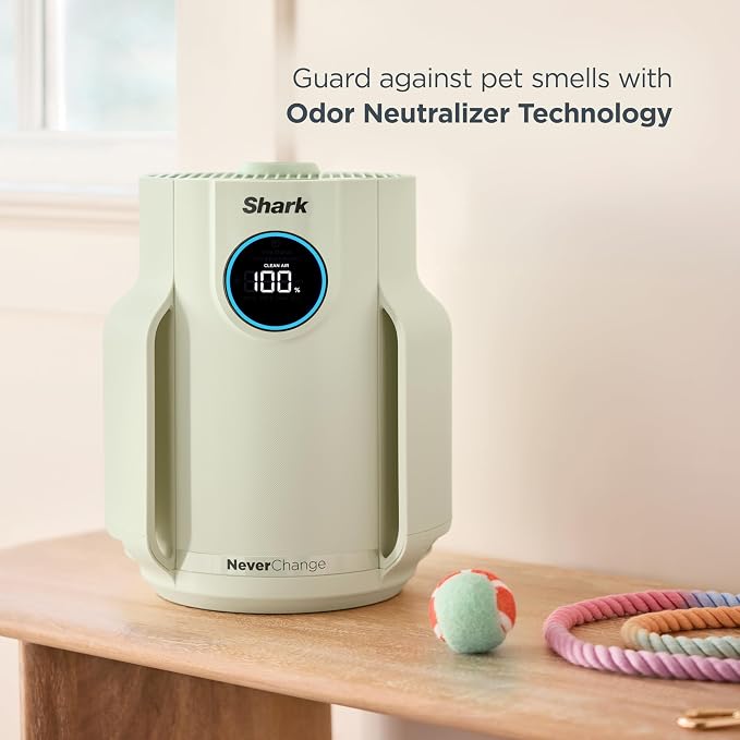 Shark Air Purifier for Home, NeverChange Compact Pro, for Bedroom, Home Office