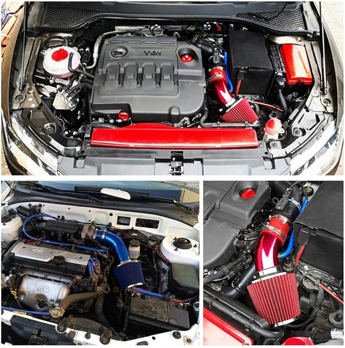 Universal 3" Inlet Cold Intake, Dry Clamp-on Air Filter