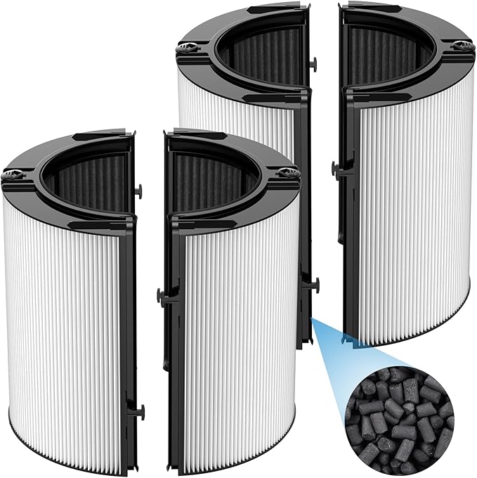 2 Pack Combi 360°Glass HEPA+Activated Carbon Filter