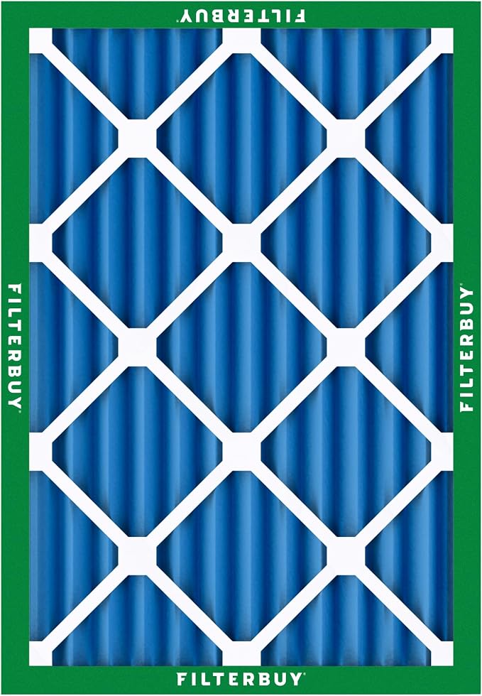 Filterbuy 25x32x2 Air Filter MERV 13 Optimal Smoke & Allergy Defense,