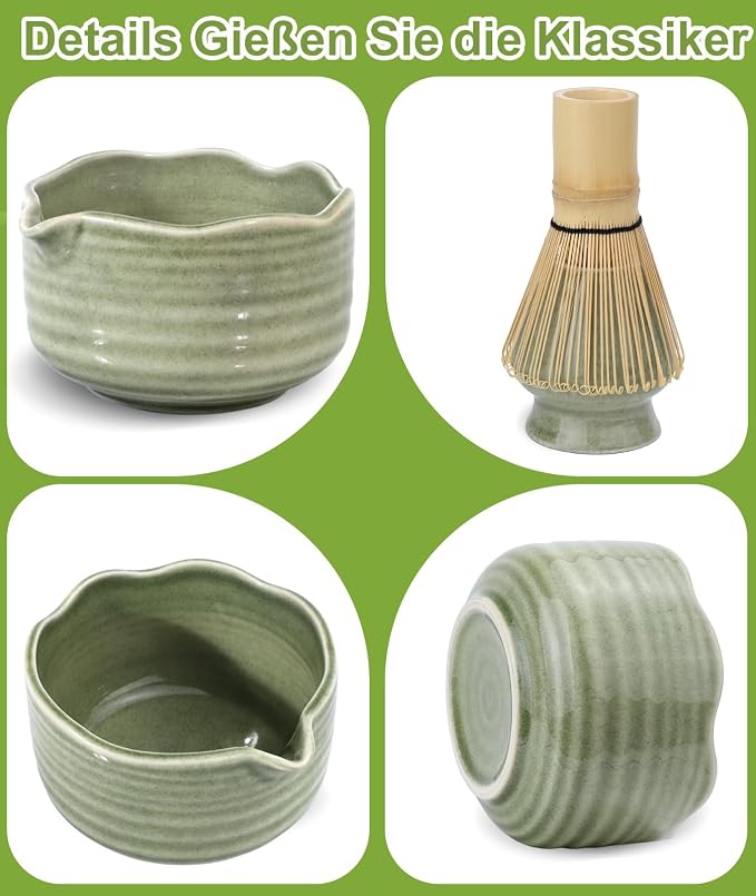 JBER Matcha Whisk Set, Whisk 100 Prongs, Sifter