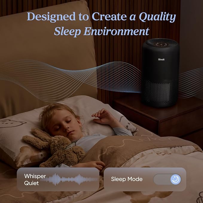 LEVOIT Air Purifier for Home Allergens Pet Hair in Bedroom, Covers Up to 1073